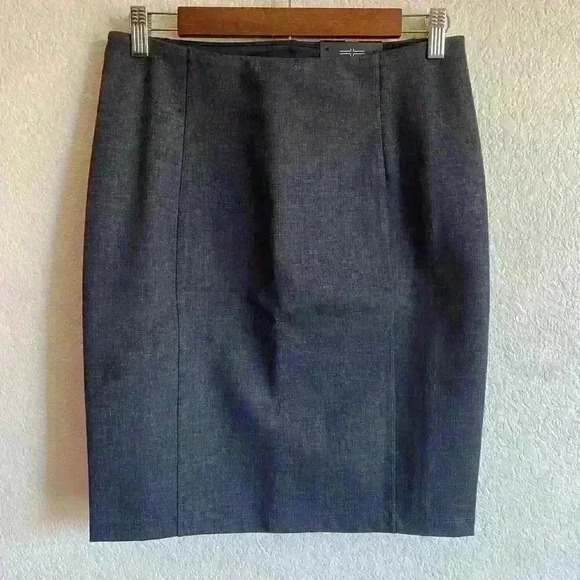 Liverpool Pencil Skirt Grey Tweed Skirt NWT Women Size 2/26 Petite - Picture 1 of 5